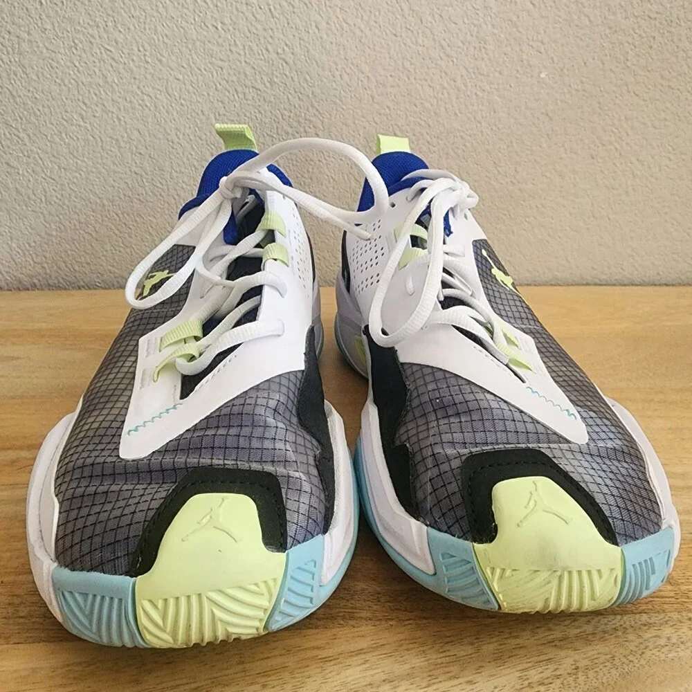 Air Jordan MJ One Take 4 Low White Copa Lime Shoes DO7193-003 Mens 9.5